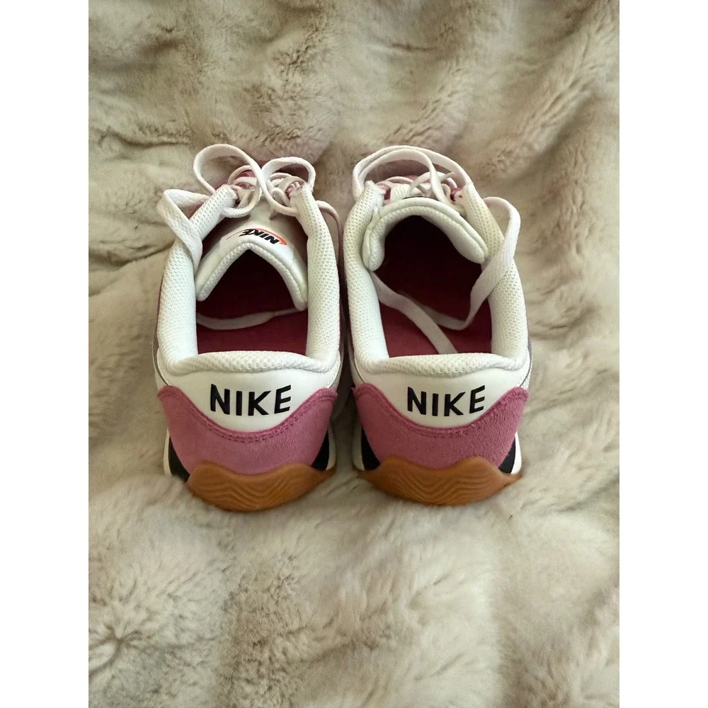 Nike Waffle Debut Pink White Suede Nylon Sneakers HM4771-606 Womens 7